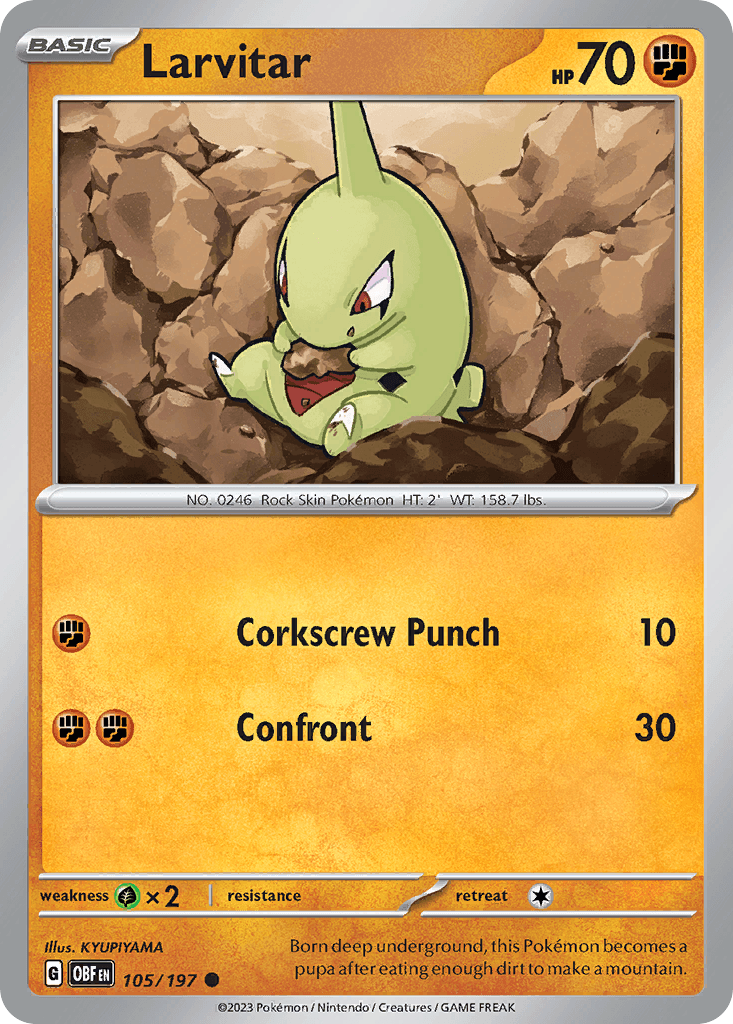 Larvitar, kortbilde fra pokemontcg.io