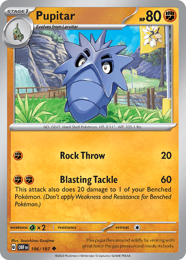 Pupitar, kortbilde fra pokemontcg.io