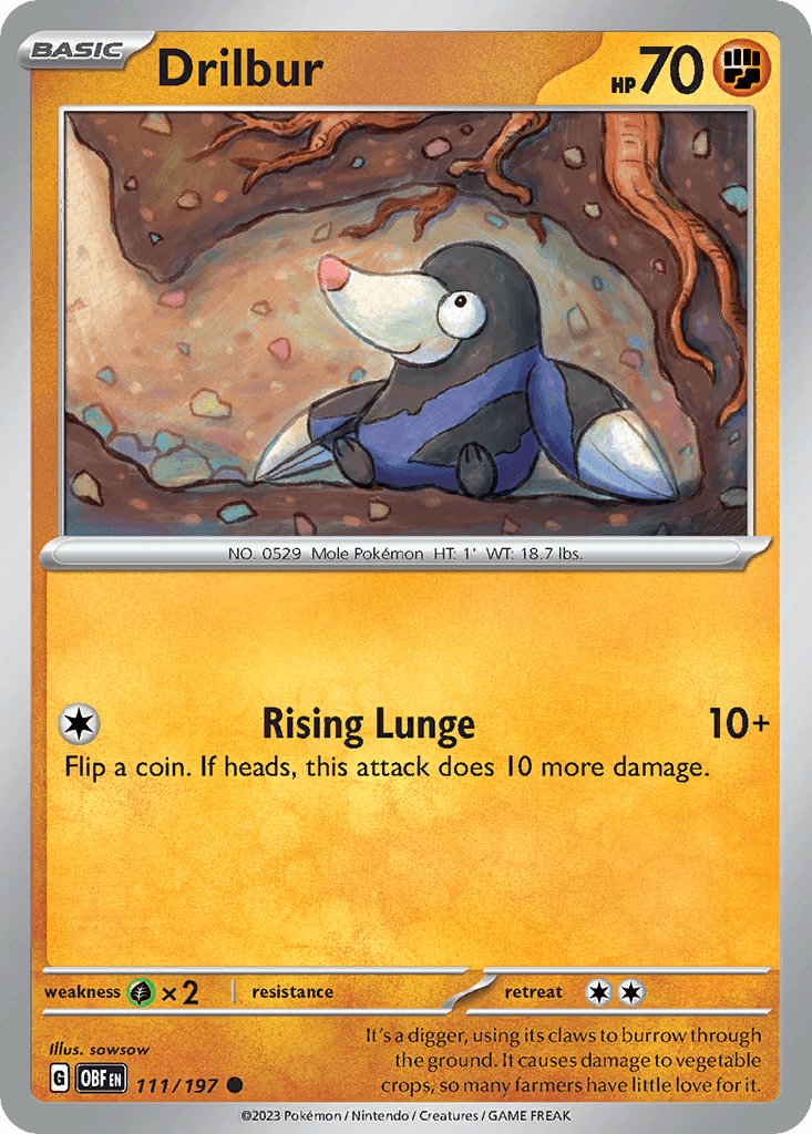 Drilbur, kortbilde fra pokemontcg.io