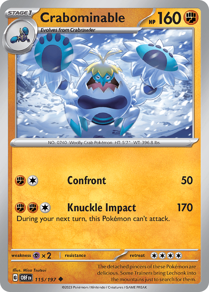 Crabominable, kortbilde fra pokemontcg.io