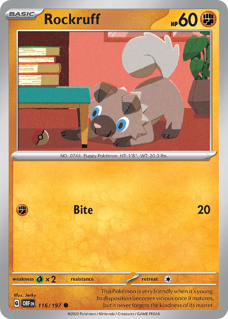 Rockruff, kortbilde fra pokemontcg.io
