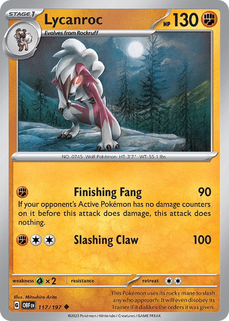 Lycanroc, kortbilde fra pokemontcg.io