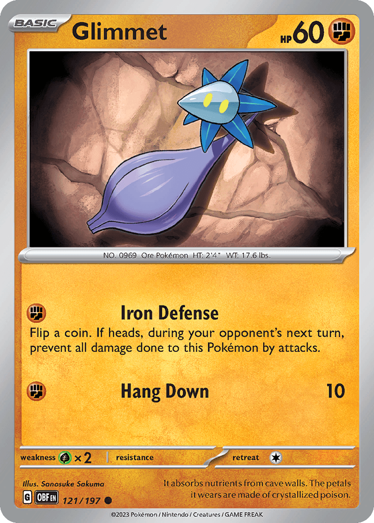Glimmet, kortbilde fra pokemontcg.io