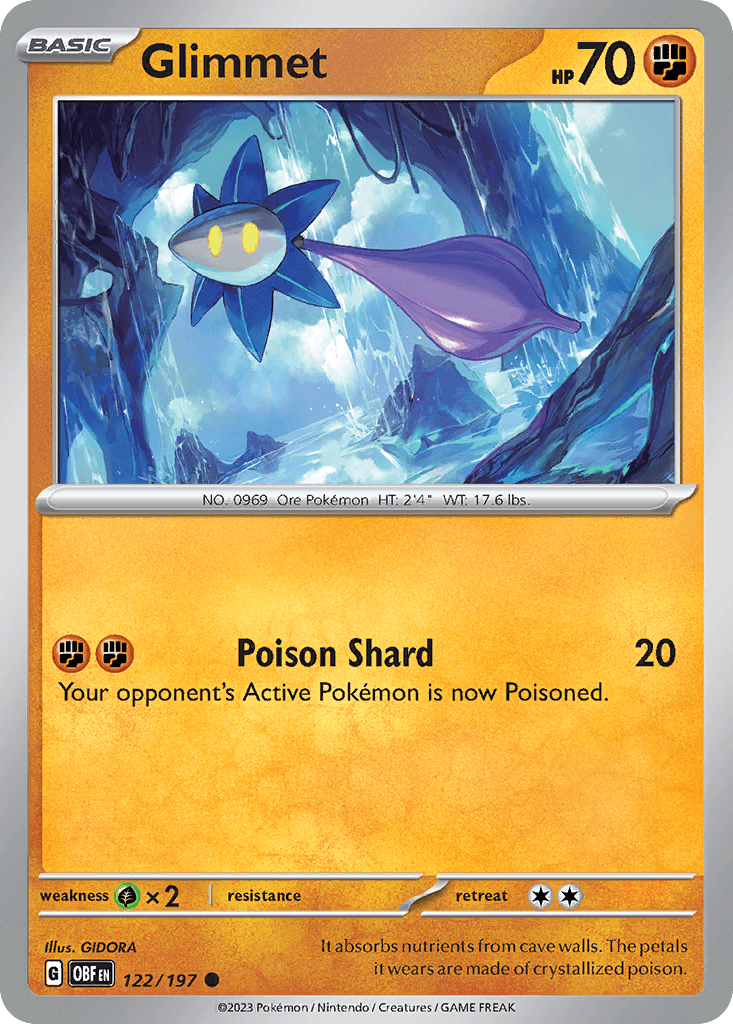 Glimmet, kortbilde fra pokemontcg.io