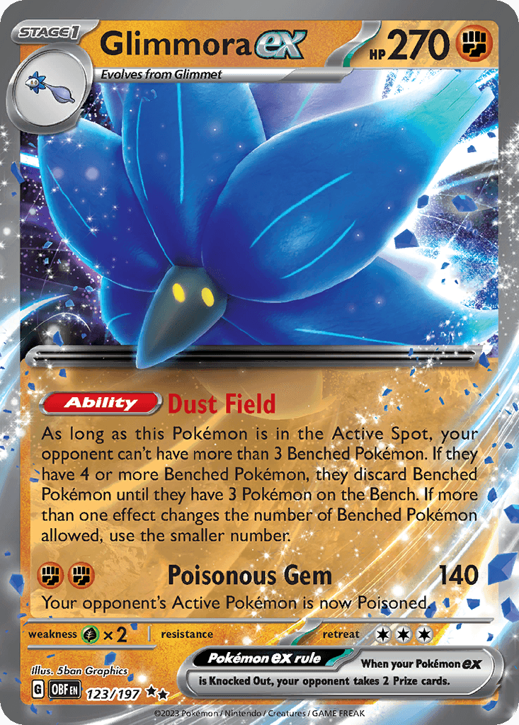 Glimmora ex, kortbilde fra pokemontcg.io
