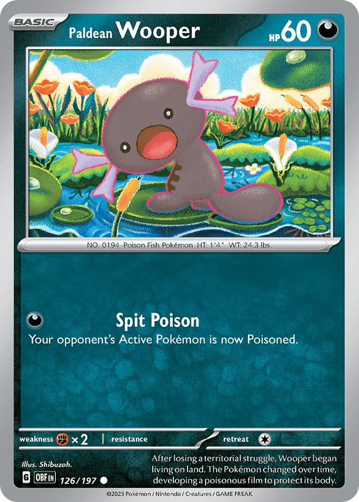 Paldean Wooper, kortbilde fra pokemontcg.io
