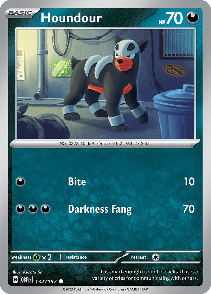 Houndour, kortbilde fra pokemontcg.io