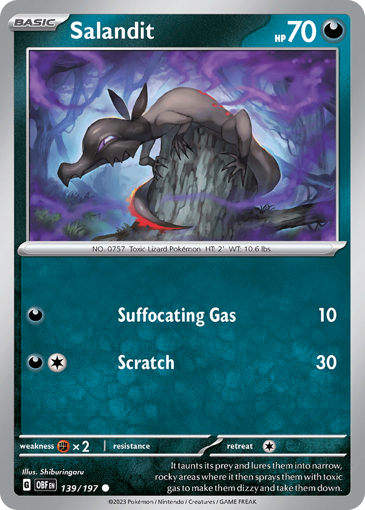 Salandit, kortbilde fra pokemontcg.io