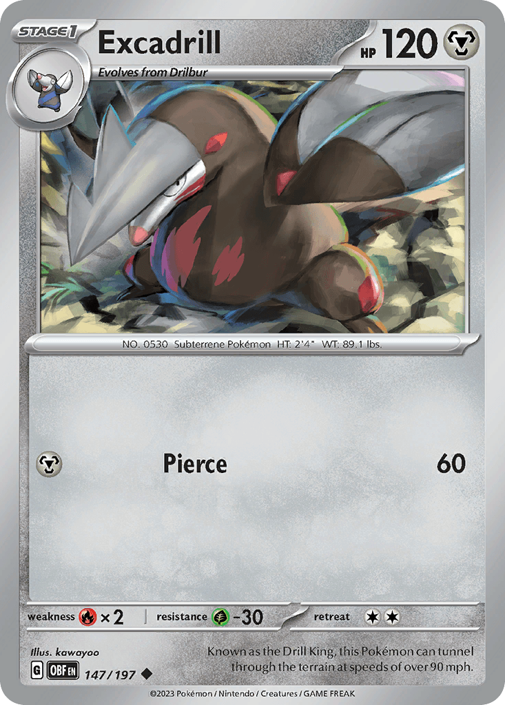Excadrill, kortbilde fra pokemontcg.io