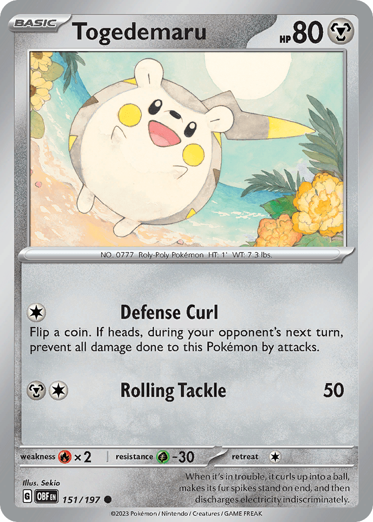 Togedemaru, kortbilde fra pokemontcg.io