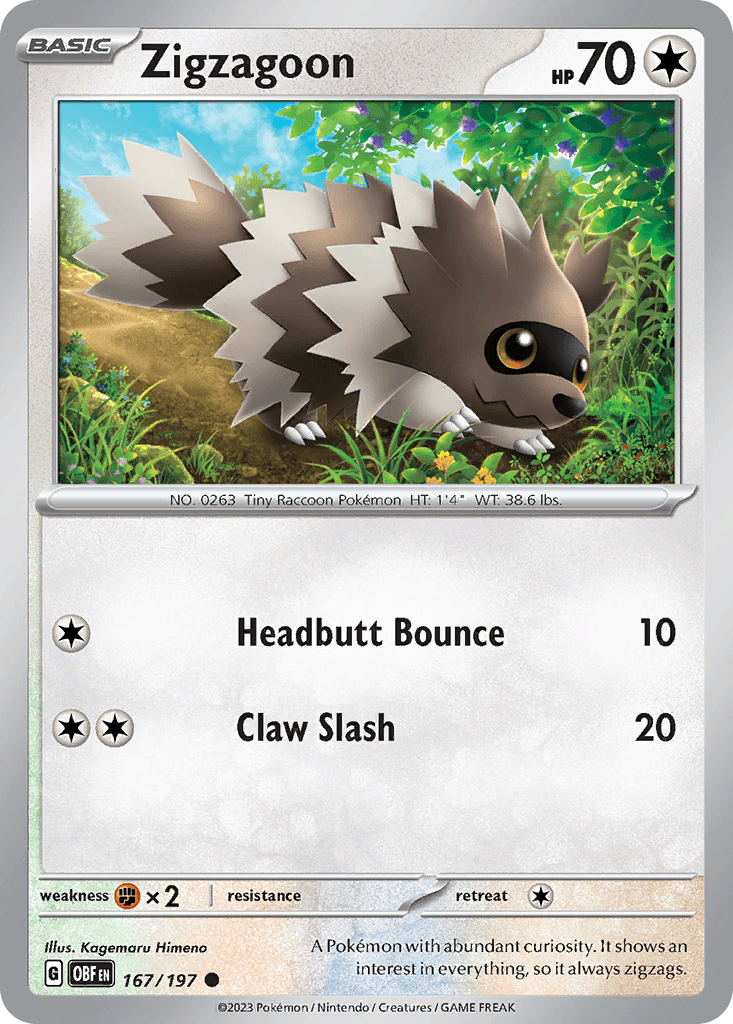 Zigzagoon, kortbilde fra pokemontcg.io