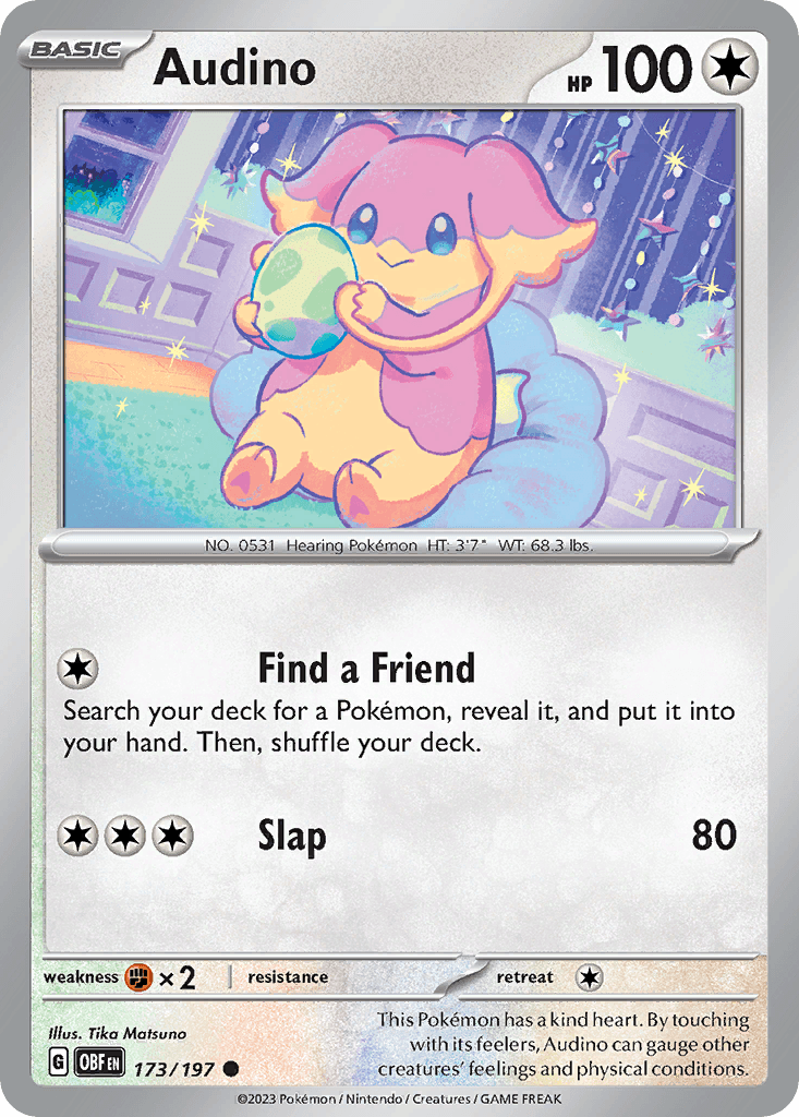 Audino, kortbilde fra pokemontcg.io