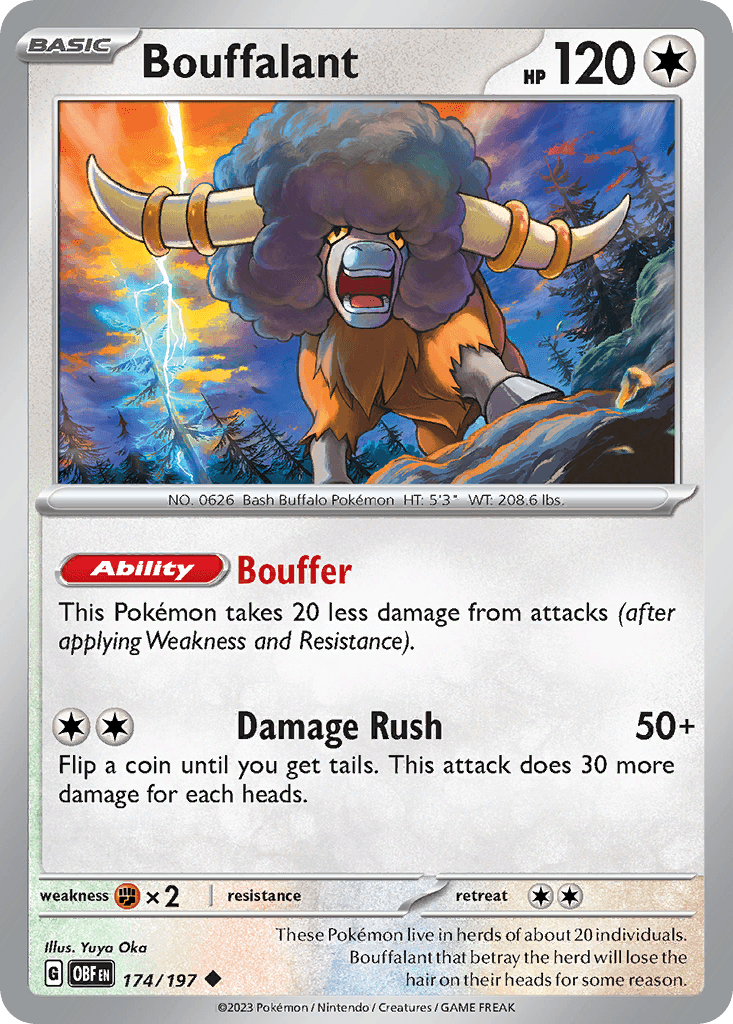 Bouffalant, kortbilde fra pokemontcg.io