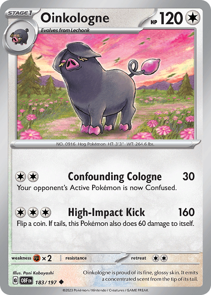 Oinkologne, kortbilde fra pokemontcg.io