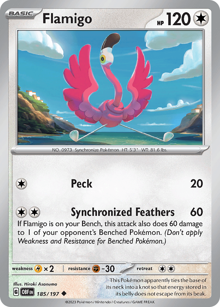 Flamigo, kortbilde fra pokemontcg.io