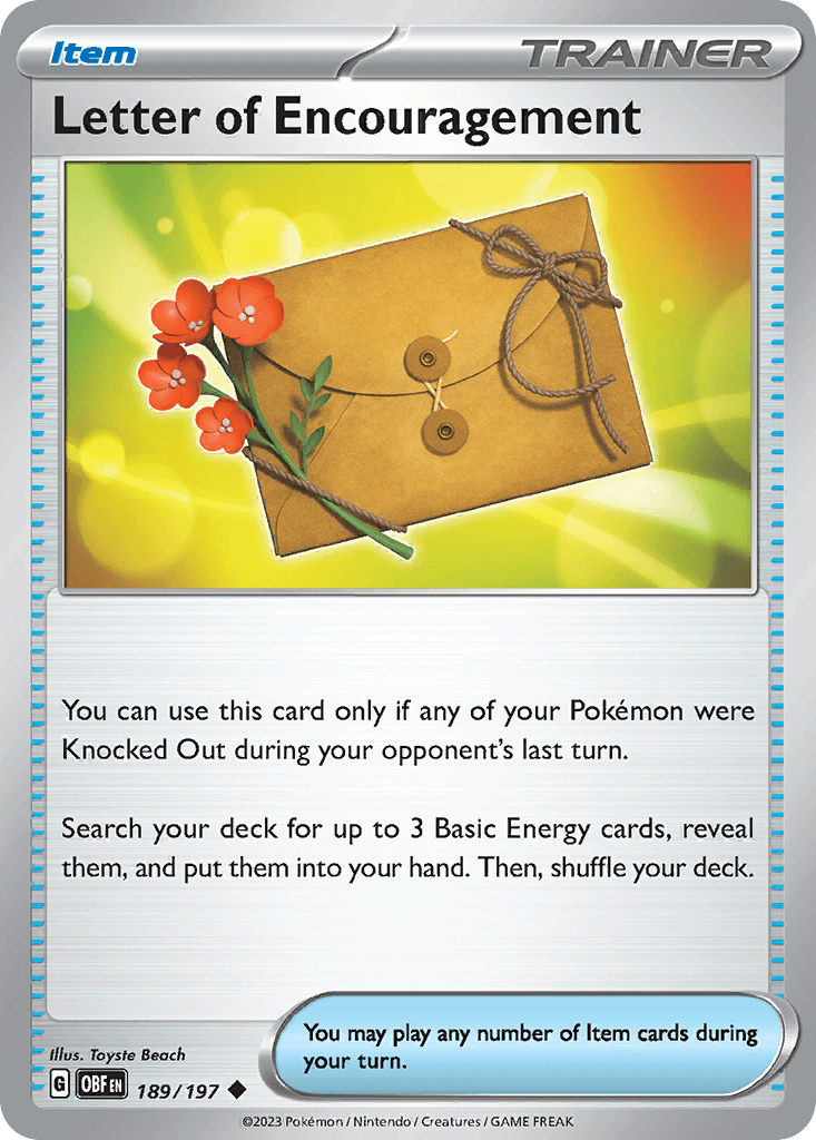 Letter of Encouragement, kortbilde fra pokemontcg.io