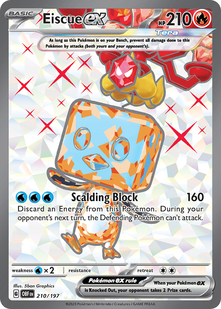 Eiscue ex, kortbilde fra pokemontcg.io