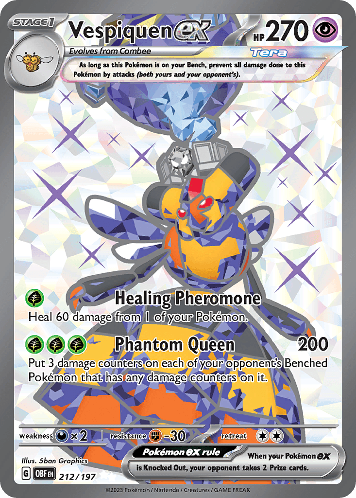 Vespiquen ex, kortbilde fra pokemontcg.io