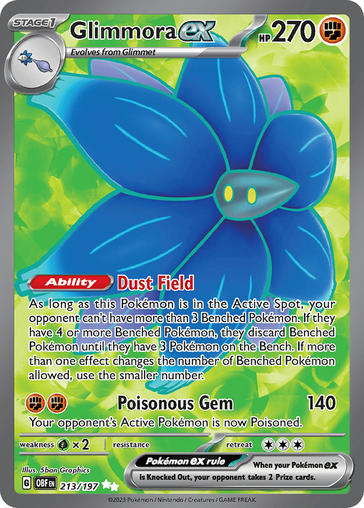 Glimmora ex, kortbilde fra pokemontcg.io