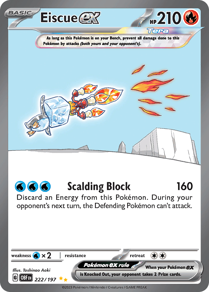 Eiscue ex, kortbilde fra pokemontcg.io