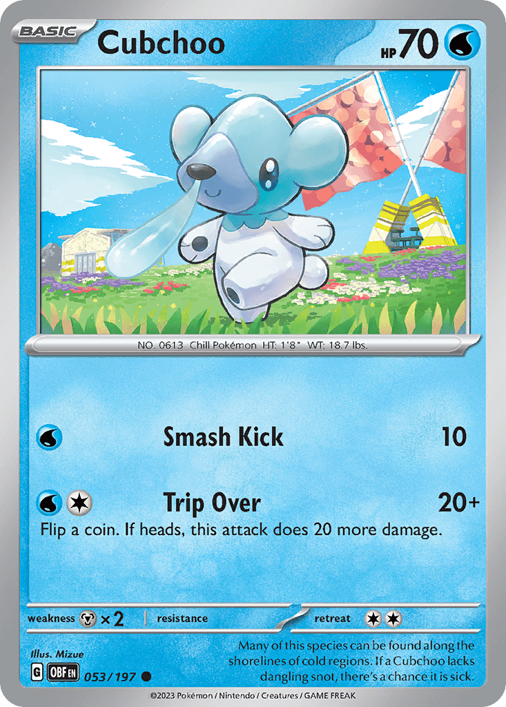 Cubchoo, kortbilde fra pokemontcg.io