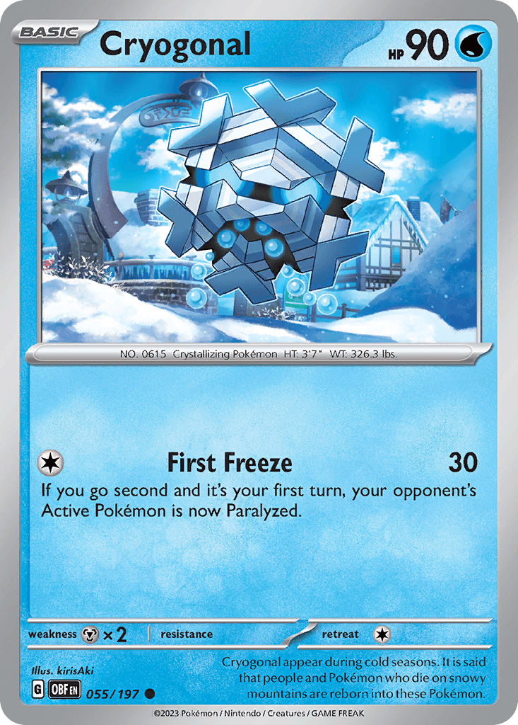 Cryogonal, kortbilde fra pokemontcg.io