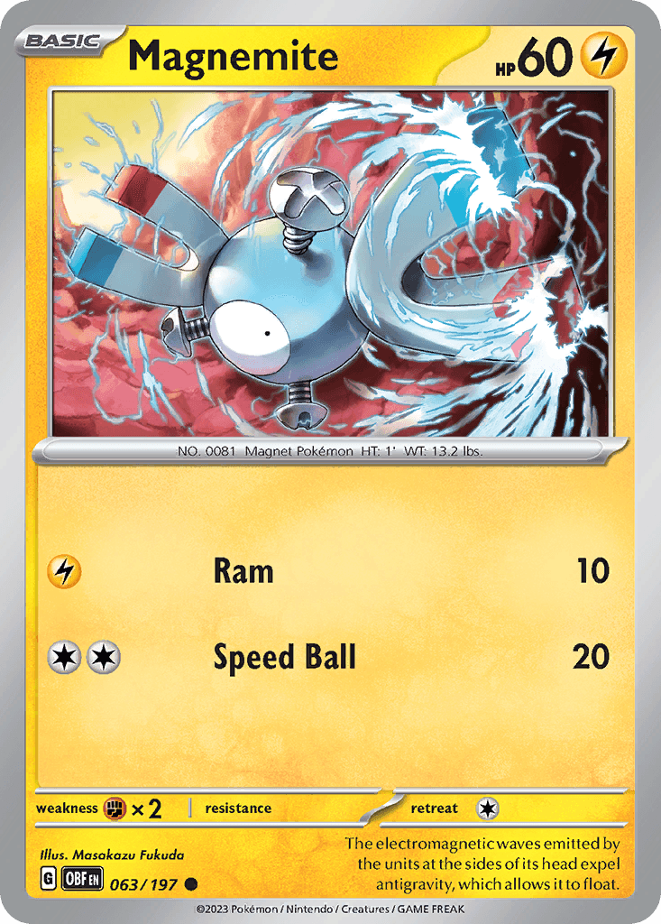 Magnemite, kortbilde fra pokemontcg.io