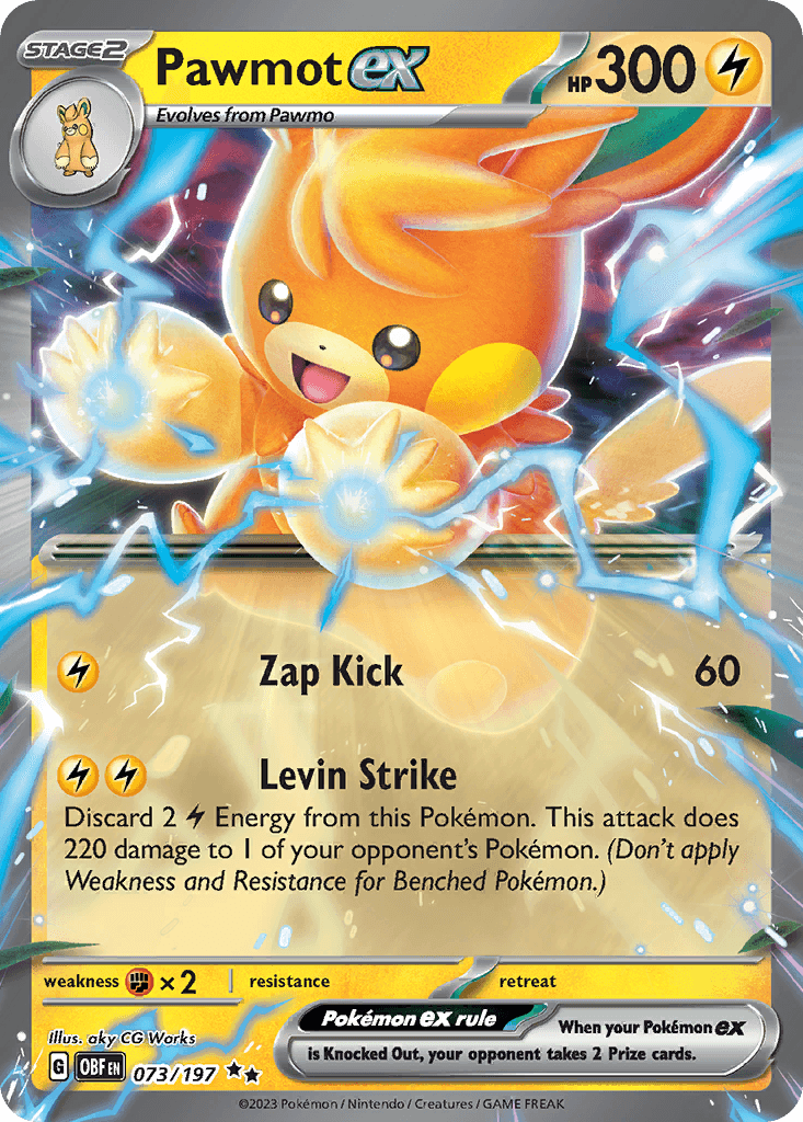 Pawmot ex, kortbilde fra pokemontcg.io