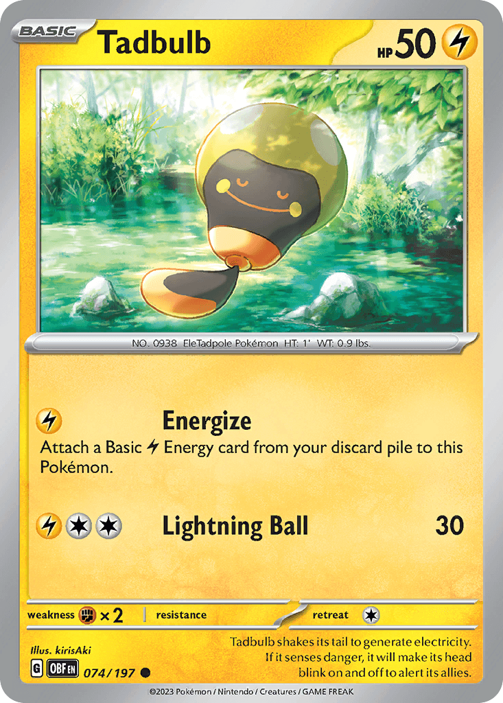 Tadbulb, kortbilde fra pokemontcg.io