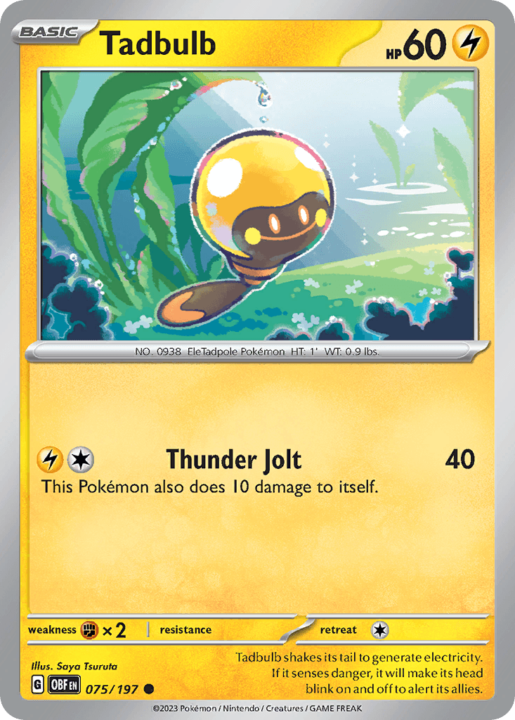 Tadbulb, kortbilde fra pokemontcg.io