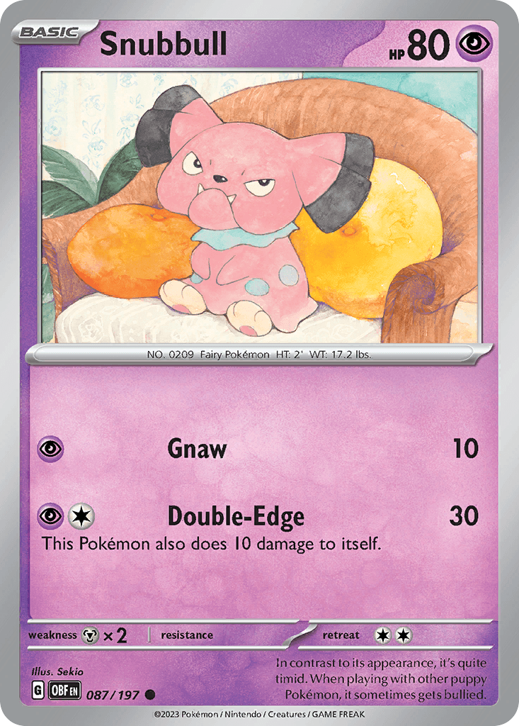 Snubbull, kortbilde fra pokemontcg.io