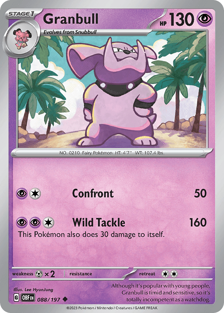 Granbull, kortbilde fra pokemontcg.io