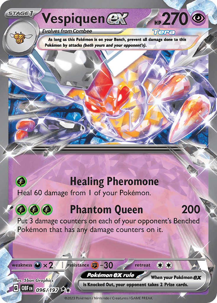Vespiquen ex, kortbilde fra pokemontcg.io