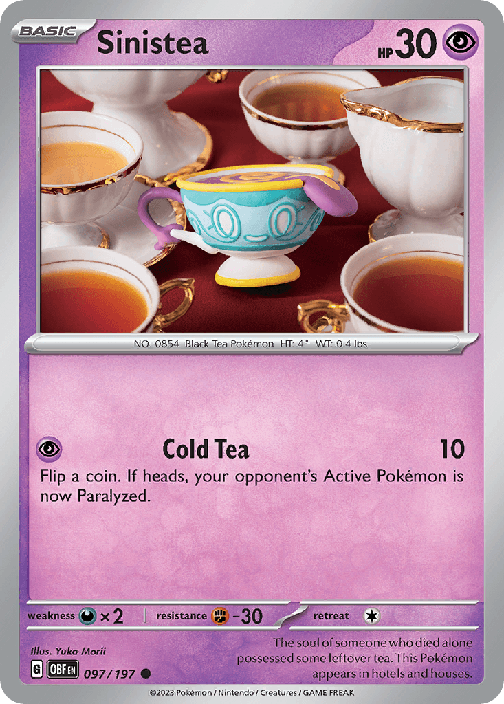 Sinistea, kortbilde fra pokemontcg.io