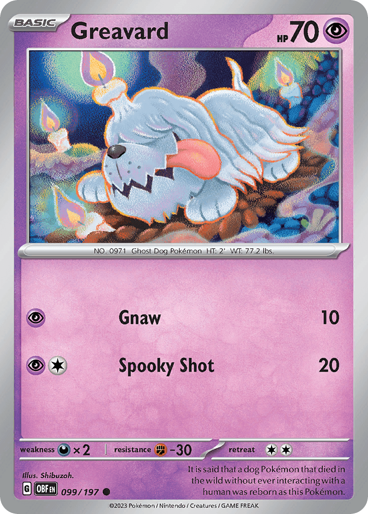 Greavard, kortbilde fra pokemontcg.io