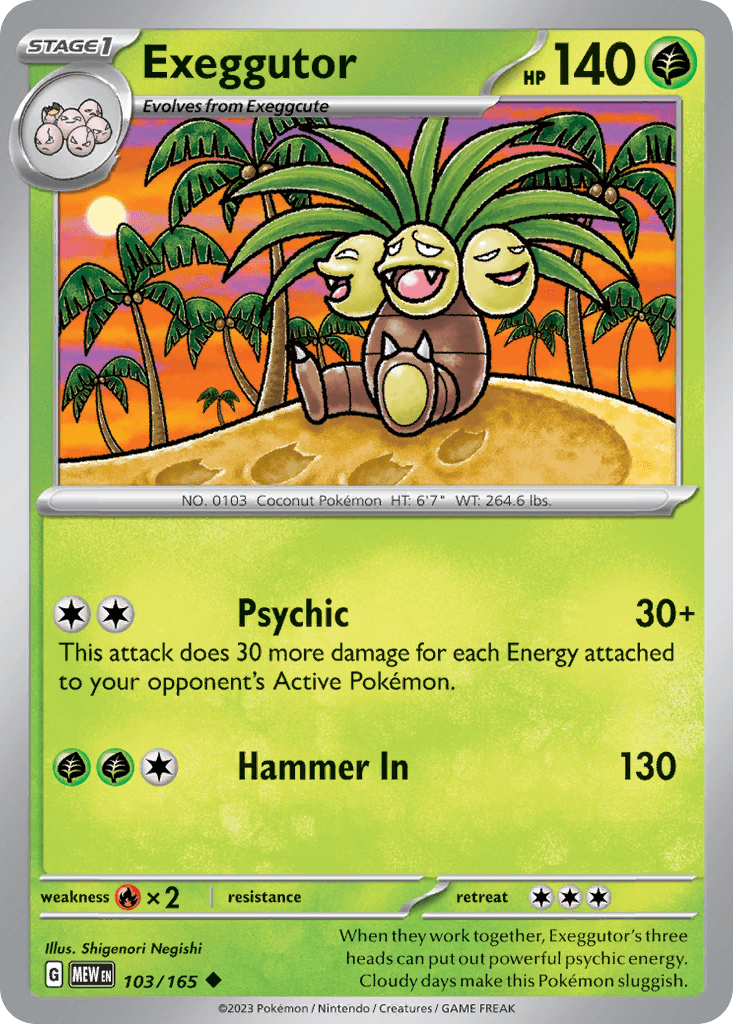 Exeggutor, kortbilde fra pokemontcg.io