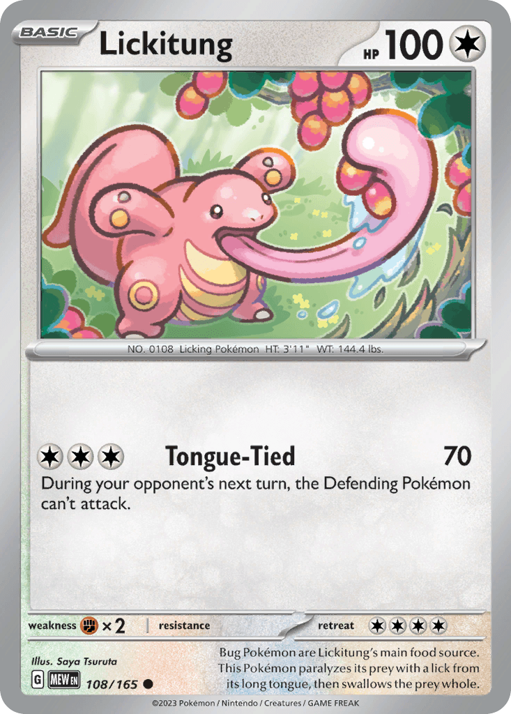 Lickitung, kortbilde fra pokemontcg.io