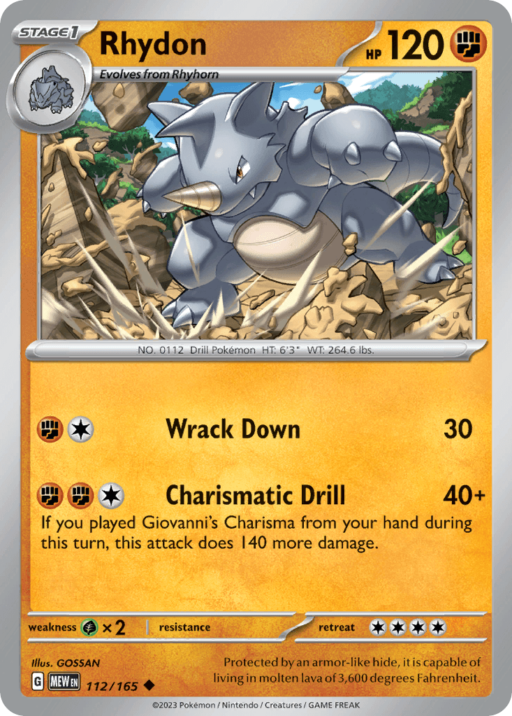 Rhydon, kortbilde fra pokemontcg.io