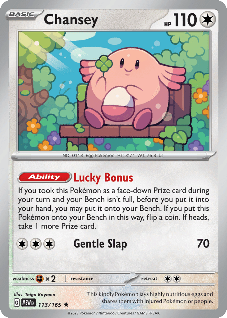 Chansey, kortbilde fra pokemontcg.io