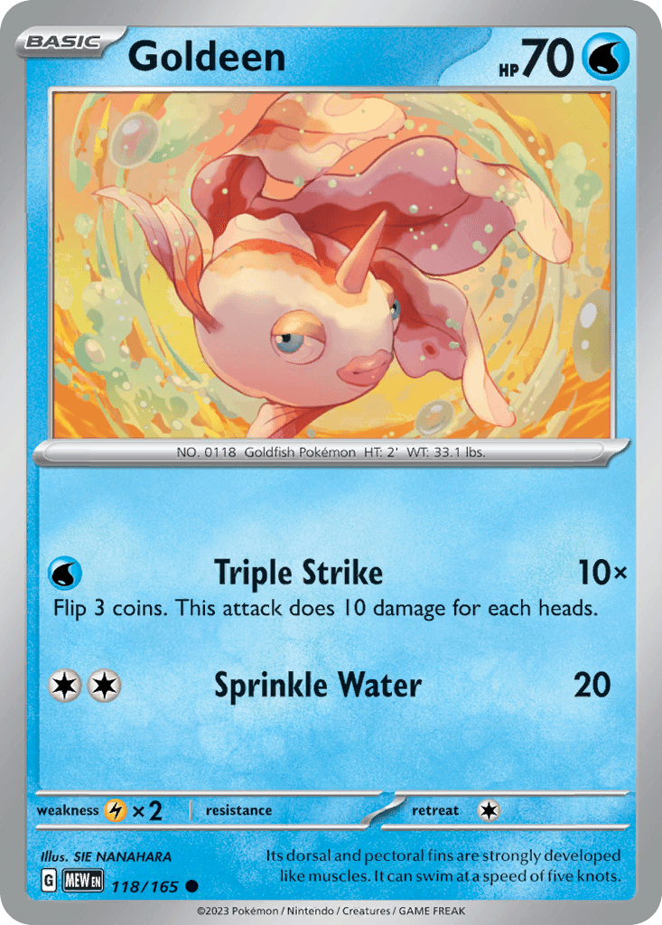 Goldeen, kortbilde fra pokemontcg.io