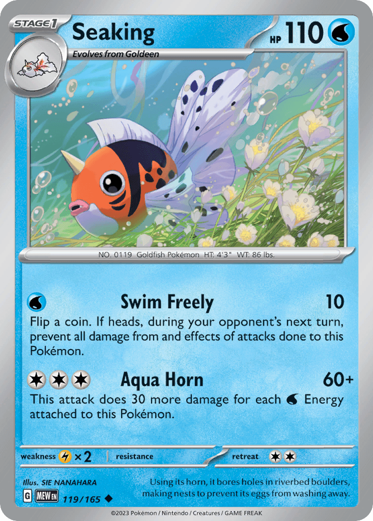 Seaking, kortbilde fra pokemontcg.io