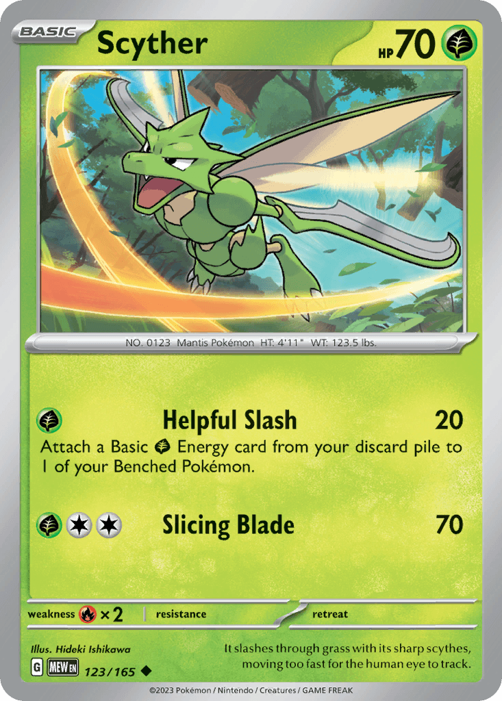 Scyther, kortbilde fra pokemontcg.io