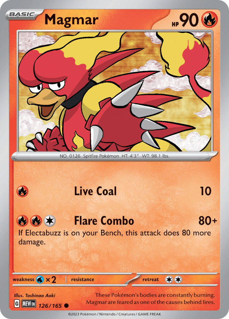Magmar, kortbilde fra pokemontcg.io