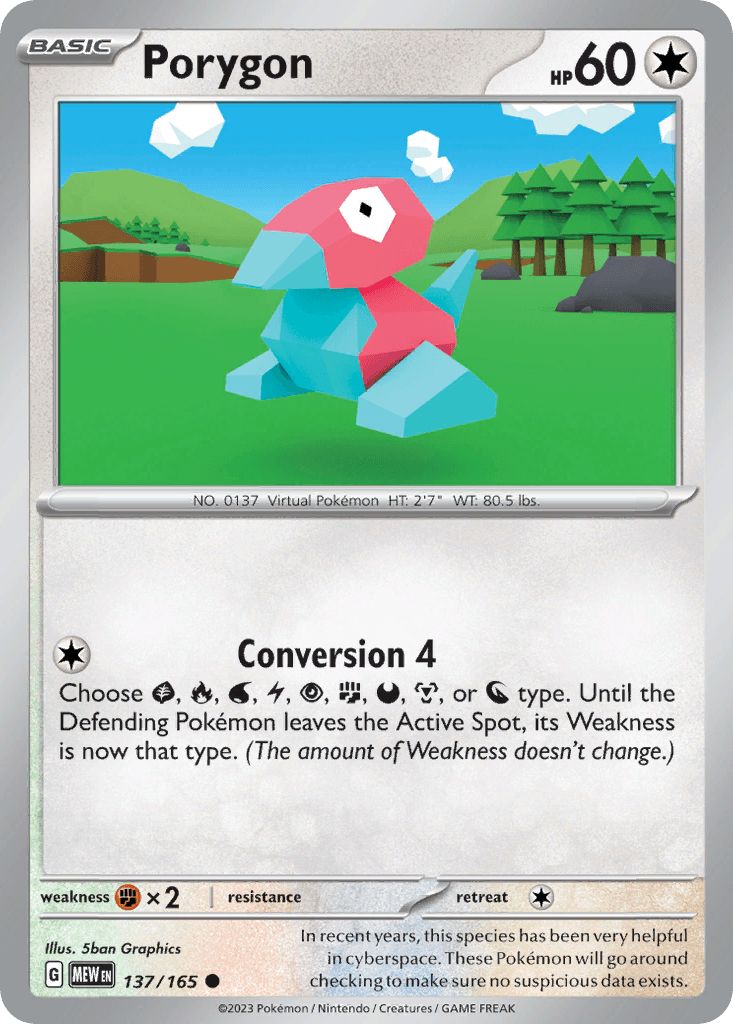 Porygon, kortbilde fra pokemontcg.io