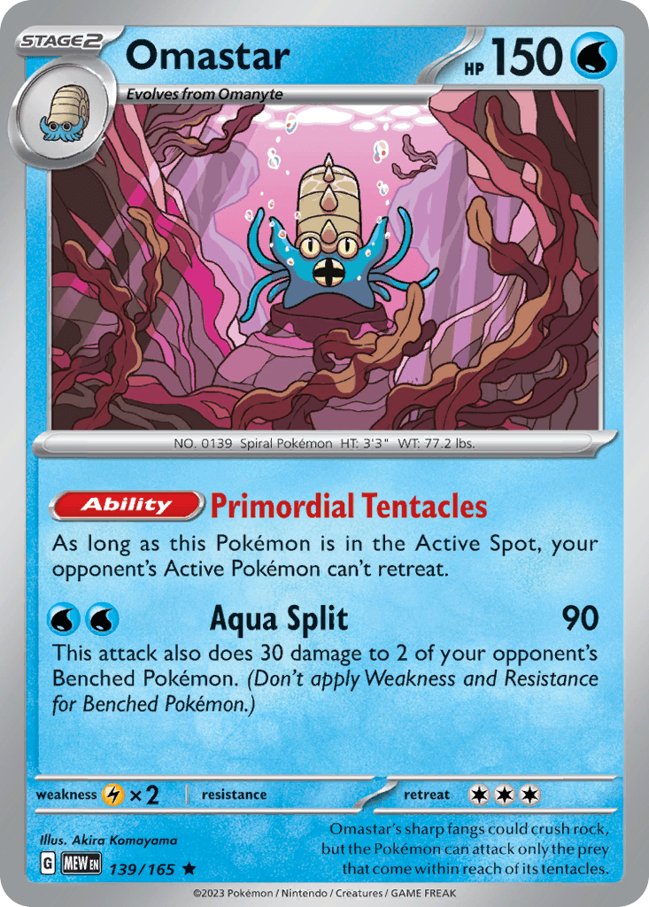 Omastar, kortbilde fra pokemontcg.io