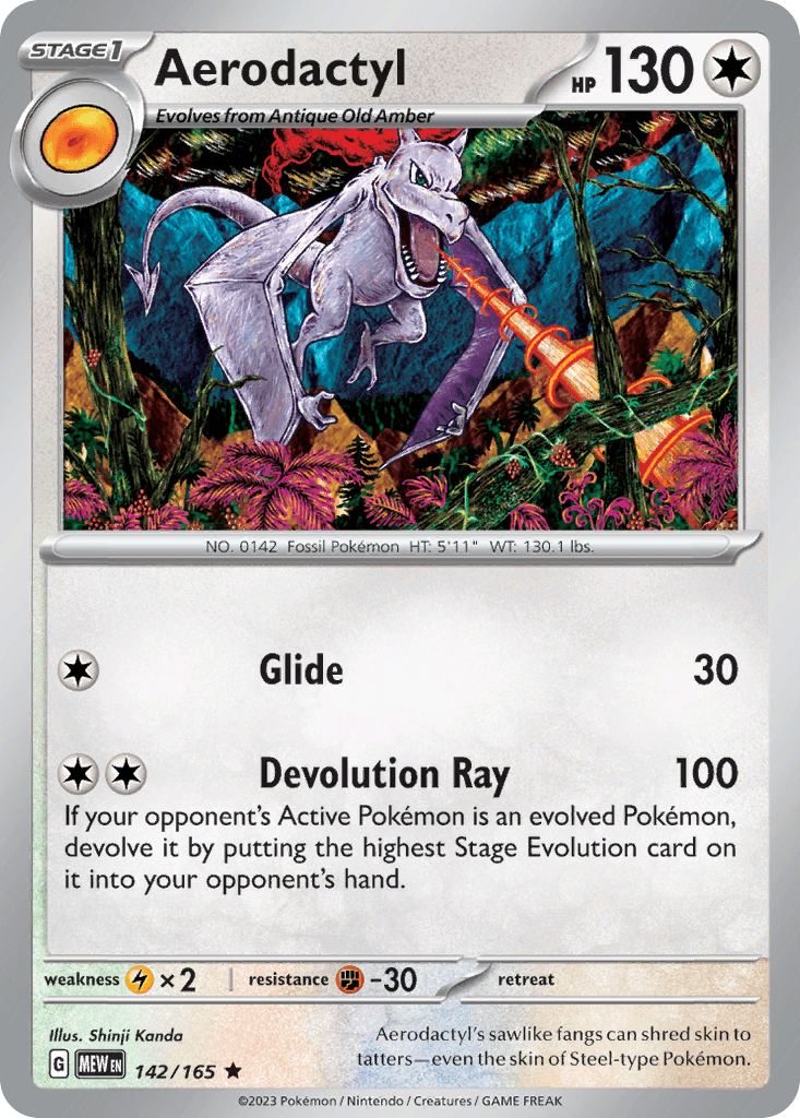 Aerodactyl, kortbilde fra pokemontcg.io