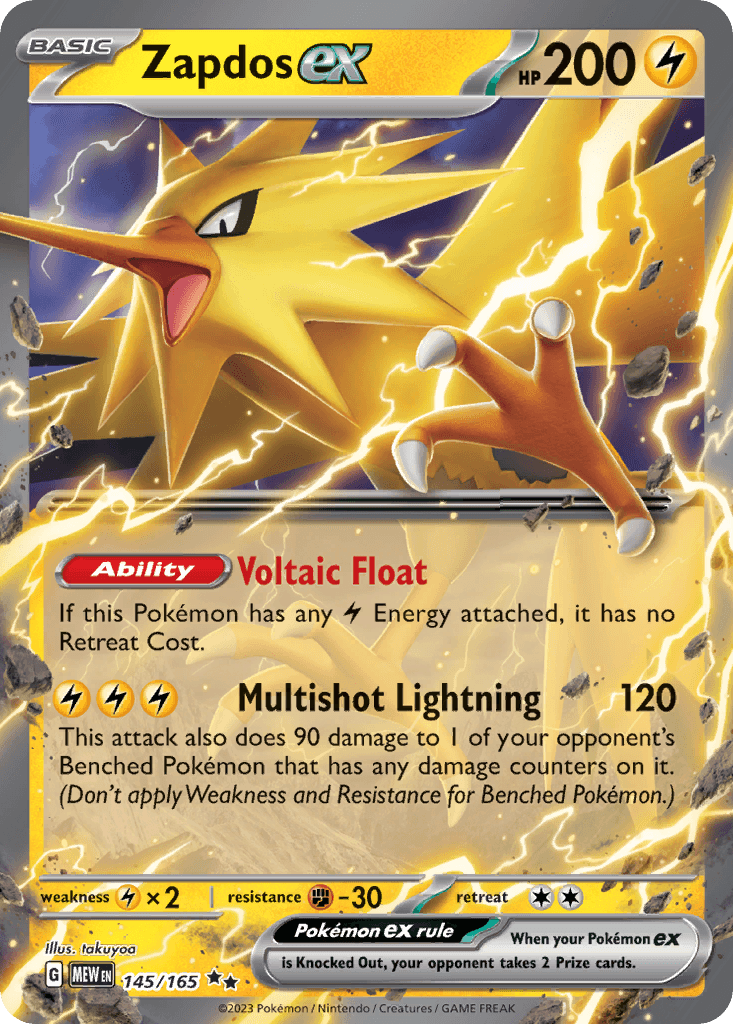 Zapdos ex, kortbilde fra pokemontcg.io