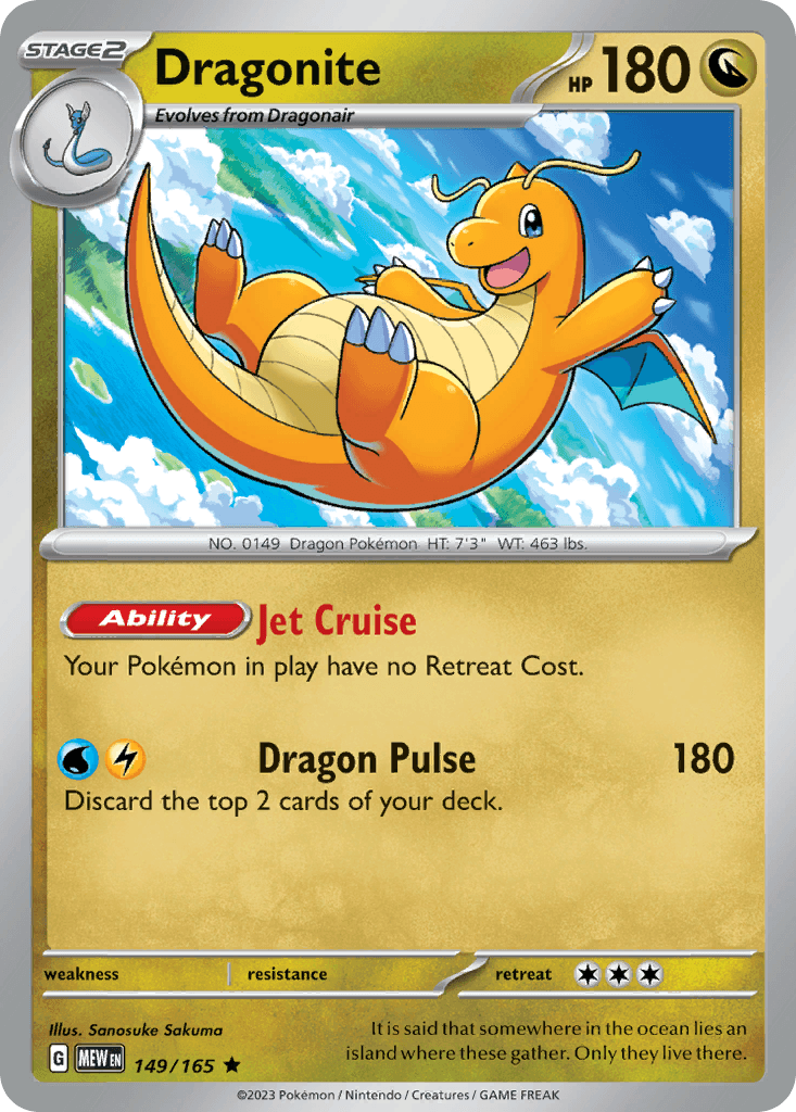 Dragonite, kortbilde fra pokemontcg.io