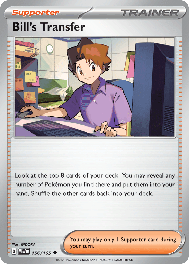 Bill's Transfer, kortbilde fra pokemontcg.io
