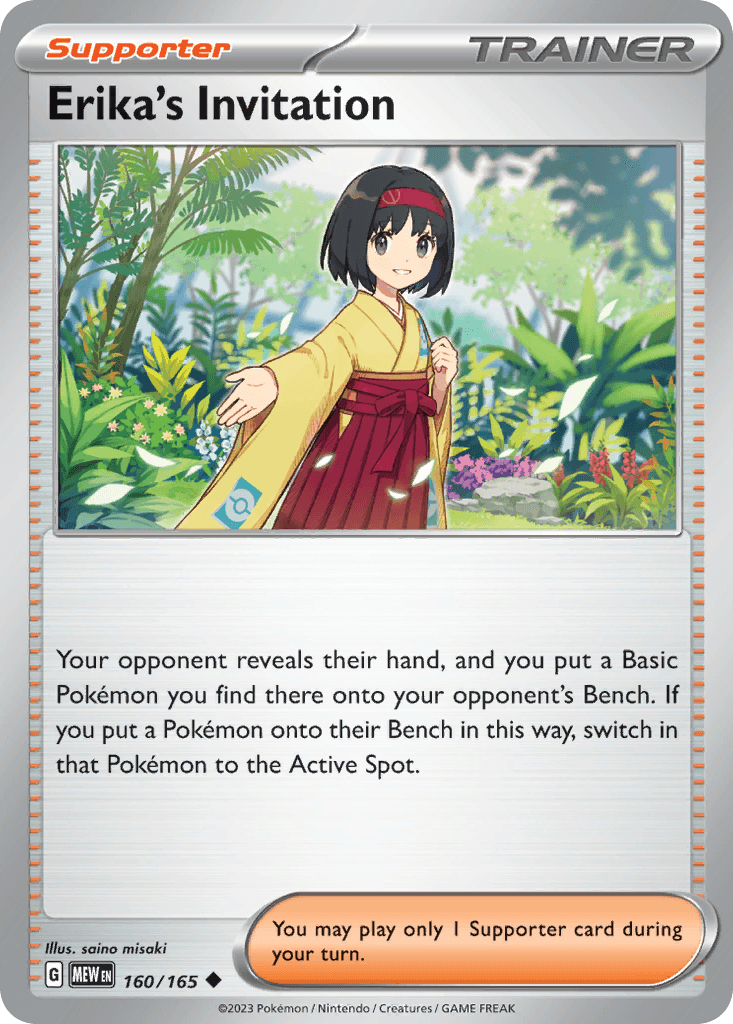 Erika's Invitation, kortbilde fra pokemontcg.io